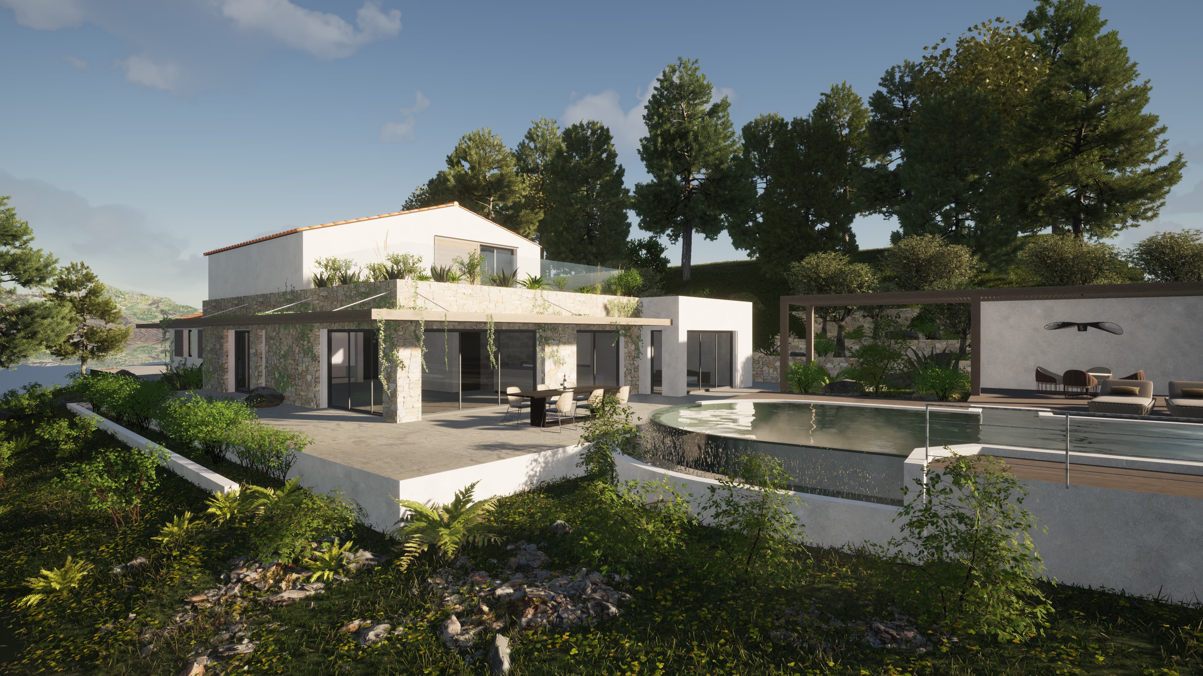 oro villa corse paris architecte paysagiste